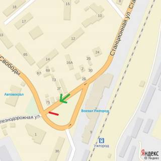 Billboard A in Uzhgorod pl.G.Kirpi-prosp.Svobodi, Zalizn.vokzal,Avtovokzal-na av.Svobodi scheme