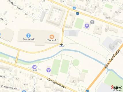 Billboard A in Khmelnitsky, 12х3  st. Zaricans'ka 11/4. Epicentr. TC Oazis scheme