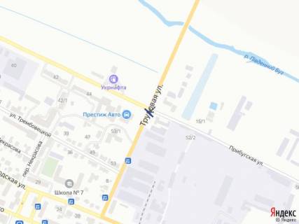 Billboard B in Khmelnitsky, 6х3  st. Trudova - Pribuz'ka (Ostriv) scheme