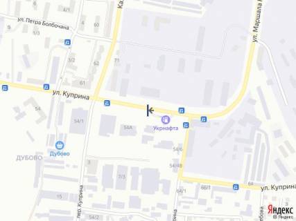 Billboard B in Khmelnitsky st. Kuprina (povorot na Dubovskij rinok) scheme