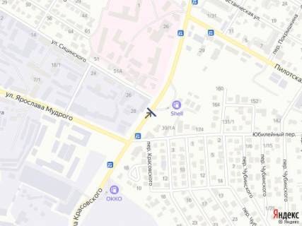 Billboard A in Khmelnitsky, 6х3  st.Krasovs'kogo (bila zapravki Shell) scheme