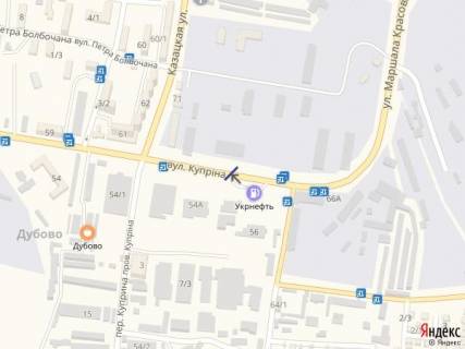 Billboard A in Khmelnitsky, 6х3  st. Kuprina. Opt. Ovoc. Rinok scheme