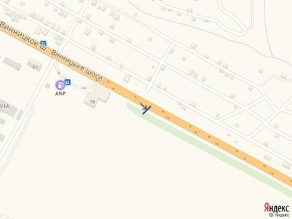 Billboard A in Khmelnitsky, 6х3  Vinnic'ke sose scheme