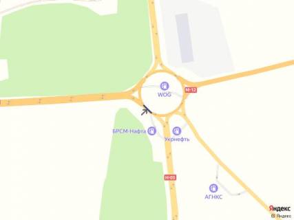 Billboard A in Khmelnitsky trasi, 6х3  VOG viizd z mista v storonu Kamanca scheme