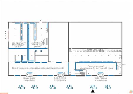 Citylight A in Lviv, 1,2х1,8  Aeroport <<L'viv>> (vhid/vihid do terminalu) scheme