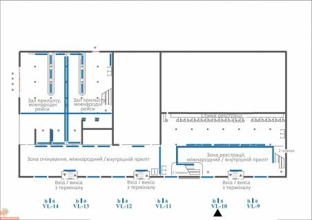 Citylight A in Lviv, 1,2х1,8  Aeroport <<L'viv>> (vhid/vihid do terminalu) scheme