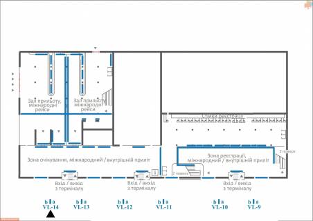 Citylight A in Lviv, 1,2х1,8  Aeroport <<L'viv>> (vhid/vihid do terminalu) scheme