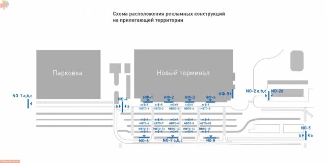 Backlight A in Odessa Aeroport Odessa (radius terminala) scheme