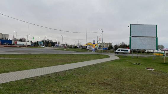 Billboard B in Kovel, 6x3  st. Varsavs'ka  (bila AZS Ukr-Petrol') perehresta   (Turijs'k ) niz Photo 1