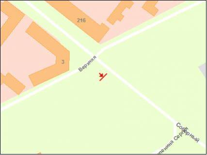 Prismatron, Prism A in Zaporizhzhya av.Sobornij - st.Verhna, st.A (prizmatron) - 254427 scheme