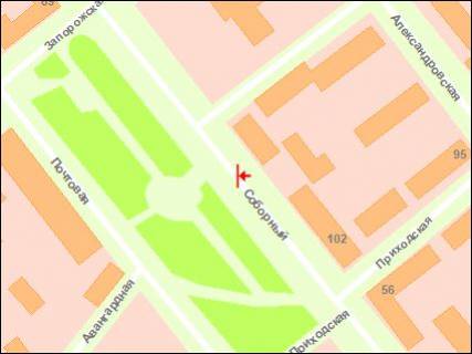 Citylight Р/П in Zaporizhzhya, 1.8x1.2  st. Zaporiz'ka - st. Prihods'ka scheme