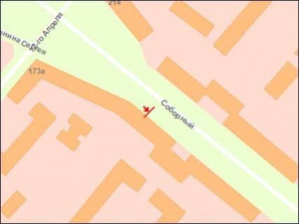 Citylight A in Zaporizhzhya, 1.8x1.2  av. Sobornij, 171, No1 scheme