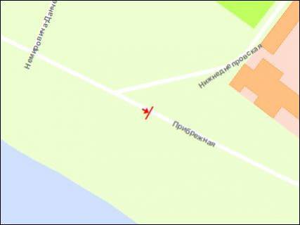 Billboard B in Zaporizhzhya Naberezna magistral' - st.Nemirovica Dancenko, ruh do vokzalu scheme