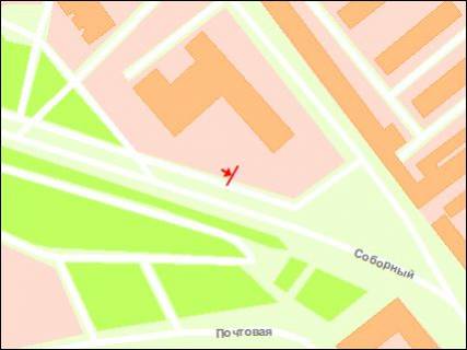 Billboard B in Zaporizhzhya av.Sobornij - damba No1, RAGS, ruh do vokzalu, st.B scheme