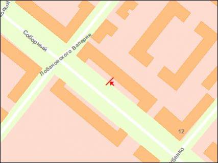 Citylight A in Zaporizhzhya, 1.8x1.2  av. Sobornij - st. Fanats'ka (Dobrolubova), No2 scheme