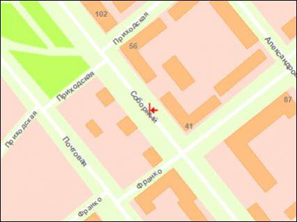 Citylight Р/П in Zaporizhzhya, 1.8x1.2  av.Sobornij -st. Prihods'ka - st. I.Franka scheme