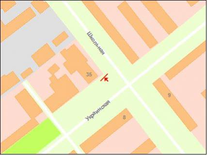 Prismatron, Prism B in Zaporizhzhya st.Skil'na - st.Ukrains'ka , st.B (prizmaton) - 254367 scheme