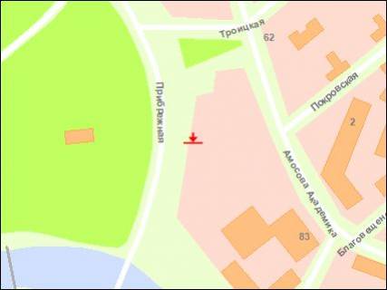 Billboard B in Zaporizhzhya Naberezna magistral'  - likarna Vodnikiv, st.B scheme