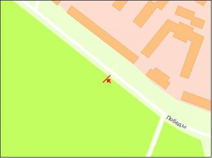 Billboard B in Zaporizhzhya Pobedy st.  scheme