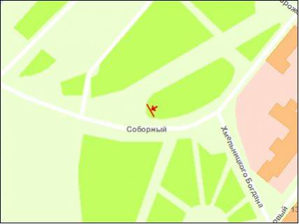 Prismatron, Prism B in Zaporizhzhya av.Sobornij -st.B.Hmel'nic'kogo, st.B (ruh do grebli) (prizmatron) - 254413 scheme