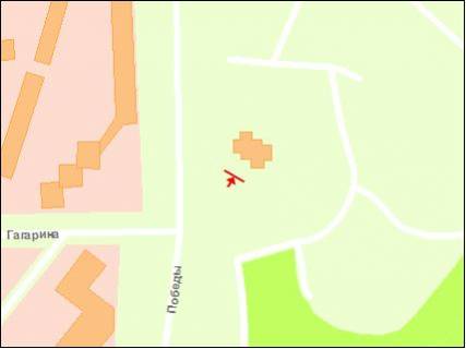 Billboard A in Zaporizhzhya Pobedy st.  scheme