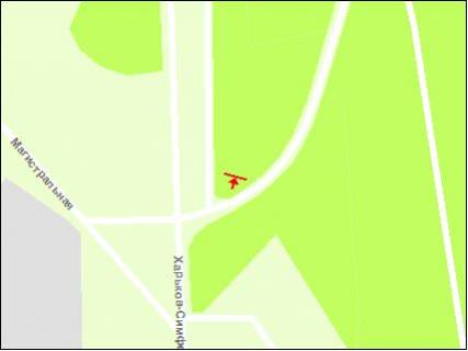 Billboard A in Zaporizhzhya Har'kov-Simferopol' m scheme