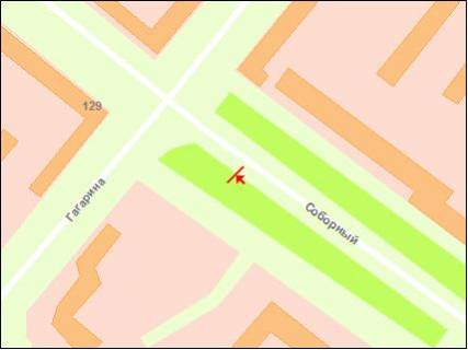 Billboard B in Zaporizhzhya av.Sobornij - damba No1, ruh vid vokzalu, st.B scheme