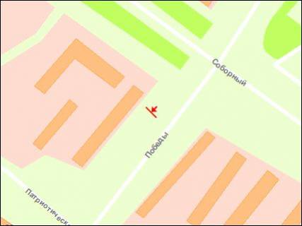 Billboard A in Zaporizhzhya st.Peremogi - st.Acenko, st.A scheme