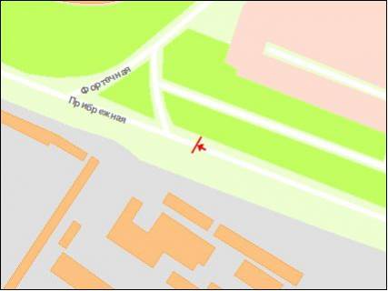 Prismatron, Prism Р/П in Zaporizhzhya Naberezna magistral'  - st.Fortecna, (garazi), naav. ruhu do portu(prizmatron) - 252015 scheme