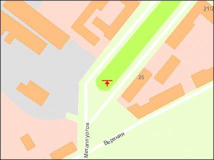 Prismatron, Prism A in Zaporizhzhya av.Metalurgiv -d.21, ruh do av.Sobornogo (prizmatron) - 489503 scheme