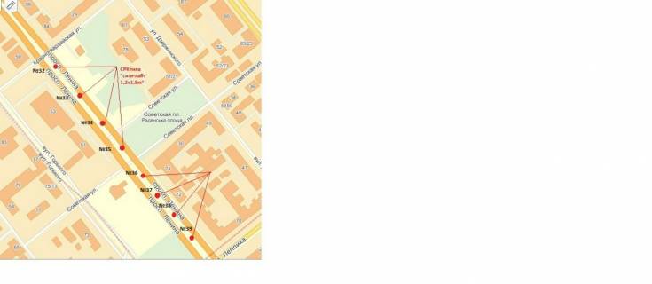 Citylight Р/П in Zaporizhzhya, 1.8x1.2  st. Persa livarna - pl. Universitets'ka scheme