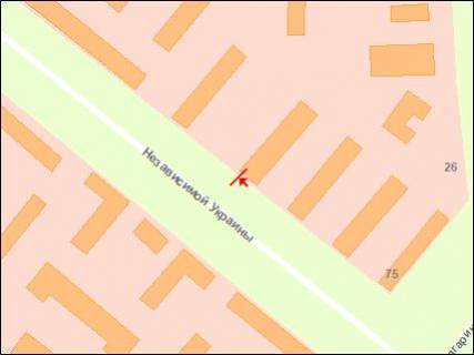 Billboard A in Zaporizhzhya st.Nezaleznoi Ukraini -rajon Obl.UVD, st.A scheme