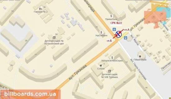 Prismatron, Prism A in Zaporizhzhya st.Geroiv Stalingada - st.Graznova , st.A (prizmatron) - 8929 scheme