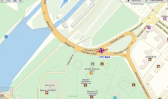 Prismatron, Prism A in Zaporizhzhya av.Sobornij -st.B.Hmel'nic'kogo, st.A (ruh vid grebli) (prizmatron) - 530505 scheme