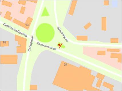 Prismatron, Prism A in Zaporizhzhya av.Sobornij-st.Kosmicna - st.Senviz's'ka (prizmatron) - 251848 scheme