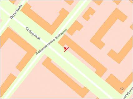 Citylight B in Zaporizhzhya, 1.8x1.2  av. Sobornij - st. Fanats'ka (Dobrolubova), No3 scheme