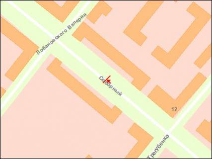 Citylight Р/П in Zaporizhzhya, 1.8x1.2  st. Tregubenka - st. Lobanovs'kogo scheme