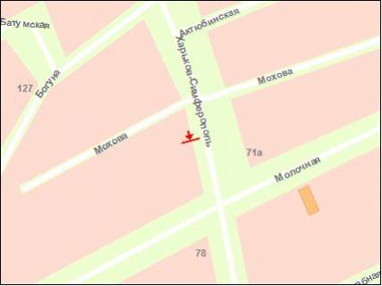 Billboard A in Zaporizhzhya tr. Har'kiv-Simferopol' - st.Mohova, st.A scheme