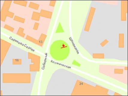 Prismatron, Prism B in Zaporizhzhya av.Sobornij -st.Kosmicna (kolo), obliccam do av.Sobornogo (prizmatron) - 499069 scheme