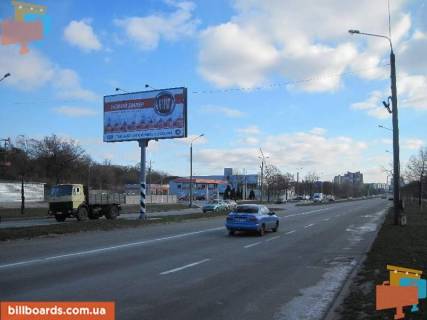 Billboard B in Zaporizhzhya Naberezna magistral' - AZS Ukrtatnafta, avtosalon "Micubisi", ruh do vokzalu Photo 1
