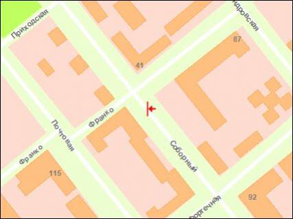 Citylight Р/П in Zaporizhzhya, 1.8x1.2  st. I.Franka - st. Fortecna scheme