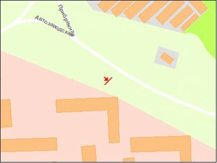 Billboard A in Zaporizhzhya Avtozavodskaa st.  scheme