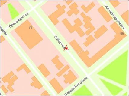 Citylight Р/П in Zaporizhzhya, 1.8x1.2  st. Proletars'ka - st. Persa livarna scheme