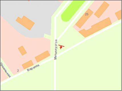 Billboard A in Zaporizhzhya Metallurgov pr scheme