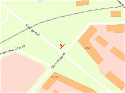 Citylight B in Zaporizhzhya, 1.8x1.2  av. Sobornij - st. Geroiv Krut (12 Kvitna) scheme
