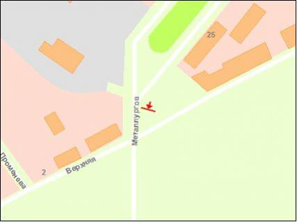 Billboard B in Zaporizhzhya Metallurgov pr scheme