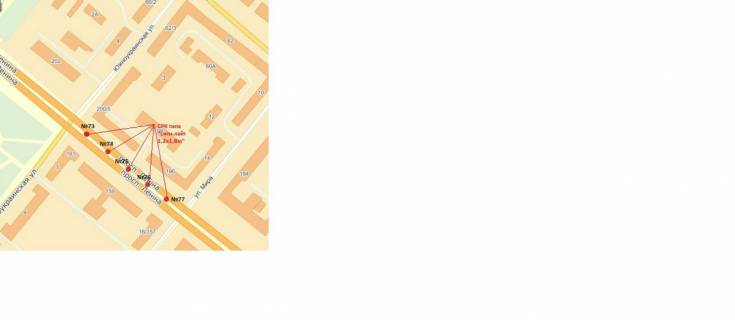 Citylight Р/П in Zaporizhzhya, 1.8x1.2  st. Pivdennoukrains'ka - st. Miru scheme