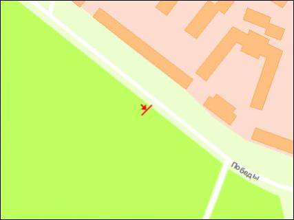 Billboard A in Zaporizhzhya st.Peremogi,93 - mag "Olimpia", AZS, st.A scheme