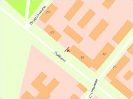 Billboard A in Zaporizhzhya st.Peremogi - st.Stalevariv, st.A scheme