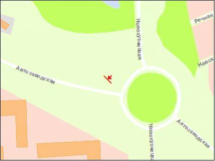 Billboard A in Zaporizhzhya Novokuzneckaa st.  scheme